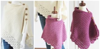 Mom and Me Poncho Crochet Free Pattern - Women #Poncho; Free #Crochet; Patterns