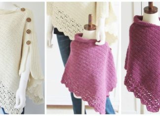 Mom and Me Poncho Crochet Free Pattern - Women #Poncho; Free #Crochet; Patterns