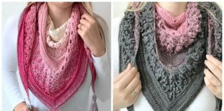 Vela Flower Friend Shawl Crochet Free Pattern - Women Lace #Shawl; Free #Crochet; Patterns