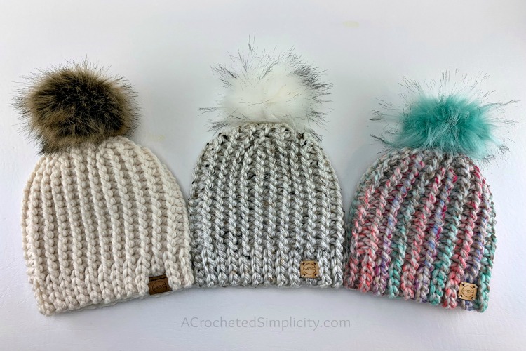 1 Ball Yarn Quick Beanie Crochet Free Pattern Crochet