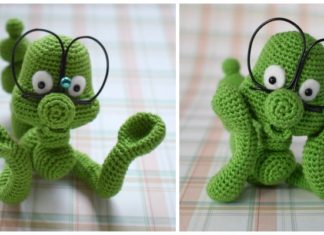 Amigurumi Bookworm Crochet Free Pattern - #Amigurumi; #Bookmark; Toy Softies Free Crochet Patterns