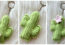 Amigurumi Mini Cactus Keychain Crochet Pattern - #Keychain #Crochet Patterns