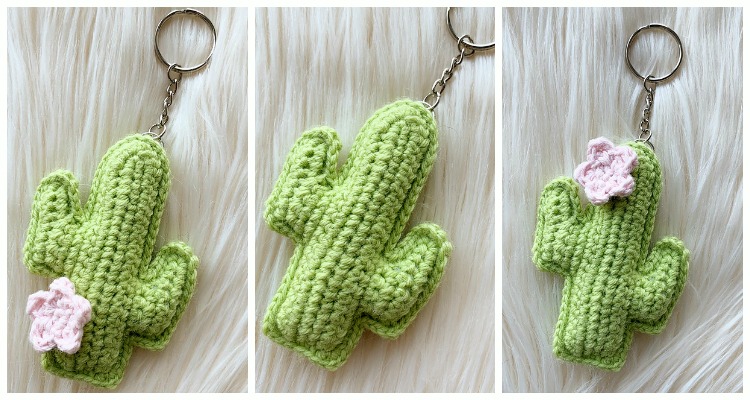 Amigurumi Mini Cactus Keychain Crochet Patterns Crochet