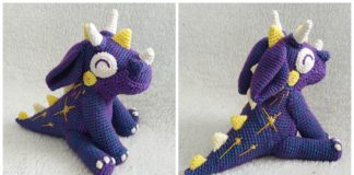 Amigurumi Orbit the Dragon Crochet Free Pattern - Free #Amigurumi; #Dragon; Toy Softies Crochet Patterns