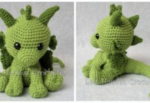 Amigurumi Philip the Dragon Crochet Free Pattern - Free #Amigurumi; #Dragon; Toy Softies Crochet Patterns