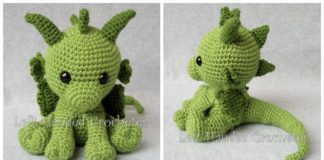 Amigurumi Philip the Dragon Crochet Free Pattern - Free #Amigurumi; #Dragon; Toy Softies Crochet Patterns