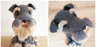 Amigurumi Schnauzer Dog Crochet Free Pattern - - Crochet Dog #Amigurumi; Free Patterns