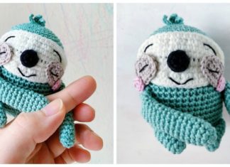 Amigurumi Sleepy Sloth Crochet Free Patern - Free #Amigurumi; #Sloth; Toy Softies Crochet Patterns