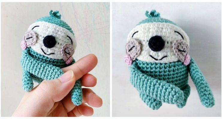 Amigurumi Sleepy Sloth Crochet Free Patern - Free #Amigurumi; #Sloth; Toy Softies Crochet Patterns