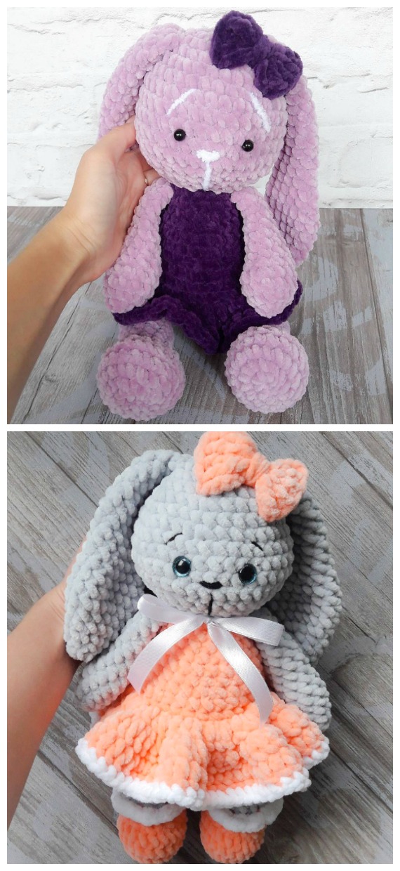 Amigurumi Sweetheart Plush Bunny Crochet Free Pattern - #Amigurumi; Bunny Free Crochet Patterns