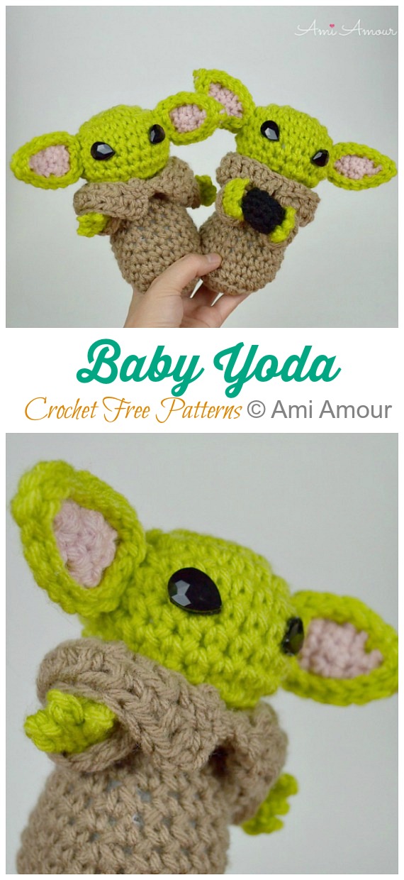 Baby Yoda Crochet Free Pattern  -#Amigurumi; #Doll; Crochet Free Patterns