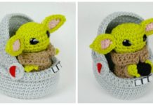 Amigurumi Yoda in Space Pod Crochet Free Patterns -#Amigurumi; #Doll; Crochet Free Patterns