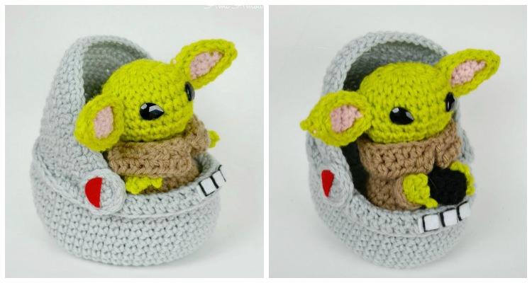 Amigurumi Yoda in Space Pod Crochet Free Patterns