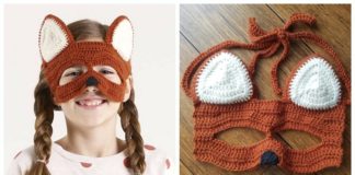 Kids Animal Mask Crochet Free Pattern - Kids #Accessory; Gift Free #Crochet; Patterns