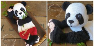 Ragdoll Giant Panda Bear Crochet Free Pattern - Crochet #Panda; #Amigurmi; Free Pattern