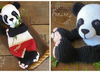 Ragdoll Giant Panda Bear Crochet Free Pattern - Crochet #Panda; #Amigurmi; Free Pattern