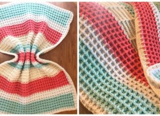 Waffle Stitch Baby Blanket Crochet Free Patterns