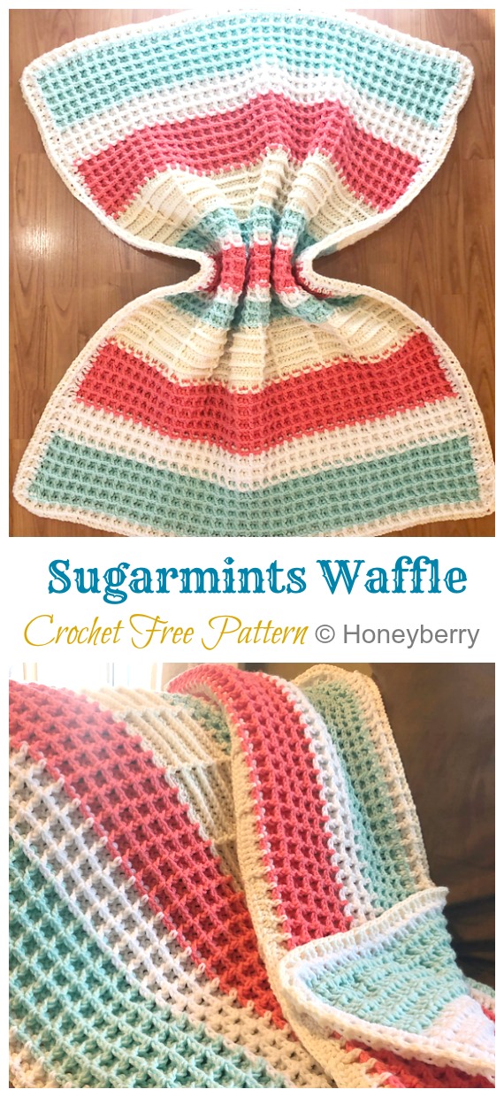 Waffle Stitch Baby Blanket Crochet Free Patterns