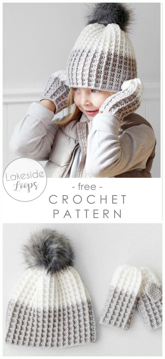 Waffle Stitch Hat Crochet Free Patterns -  - Adult Beanie #Hat; #Crochet; Free Patterns