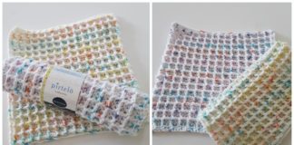 Waffle Dishcloth Crochet Free Patterns - #Heart; #Dishcloth; Free Crochet Patterns