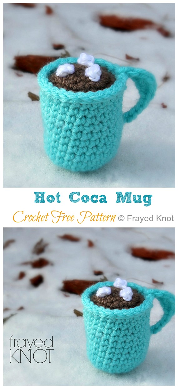 Amigurumi Hot Coca Mug Crochet Free Pattern - #Valentine; #Amigurumi; Free Crochet Patterns