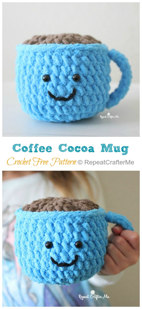 Amigurumi Coffee Cocoa Mug Crochet Free Pattern - #Valentine; #Amigurumi; Free Crochet Patterns