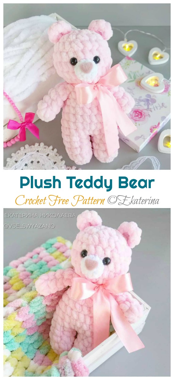 Amigurumi Plush Teddy Bear Crochet Free Pattern - #Amigurumi; Teddy Bear Free Crochet Patterns