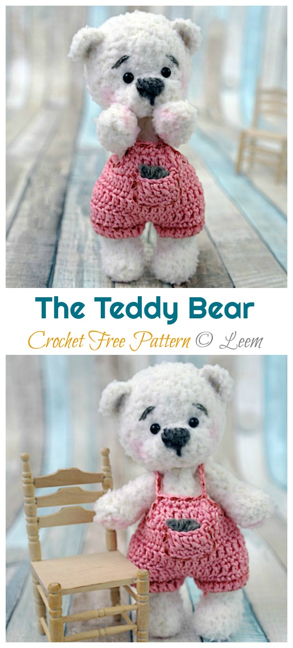 Amigurumi Plush the Bear Crochet Free Pattern - #Amigurumi; Teddy Bear Free Crochet Patterns