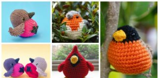 Amigurumi Robin Bird Crochet Free Patterns - Crochet #Bird; #Amigurumi; Free Patterns