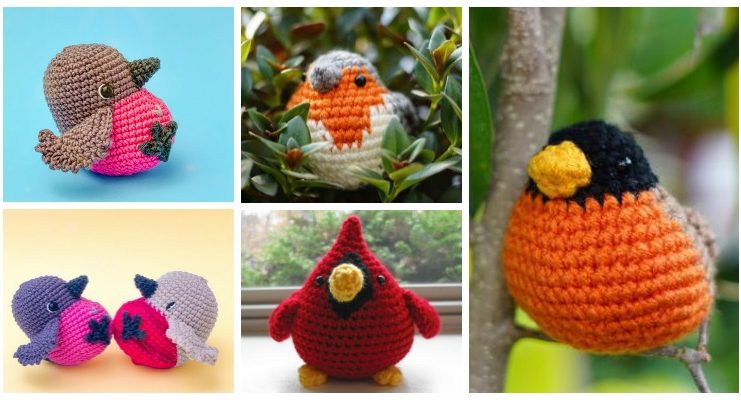 Amigurumi Robin Bird Crochet Free Patterns - Crochet #Bird; #Amigurumi; Free Patterns