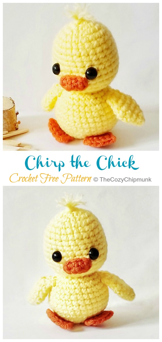 Crochet Chirp the Chicks Amigurumi Free Pattern - Amigurumi Spring #Chicks; #Crochet; Free Pattern