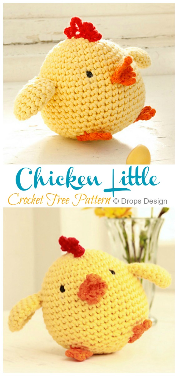 Crochet Little Chicken Amigurumi Free Pattern - Amigurumi Spring #Chicks; #Crochet; Free Pattern