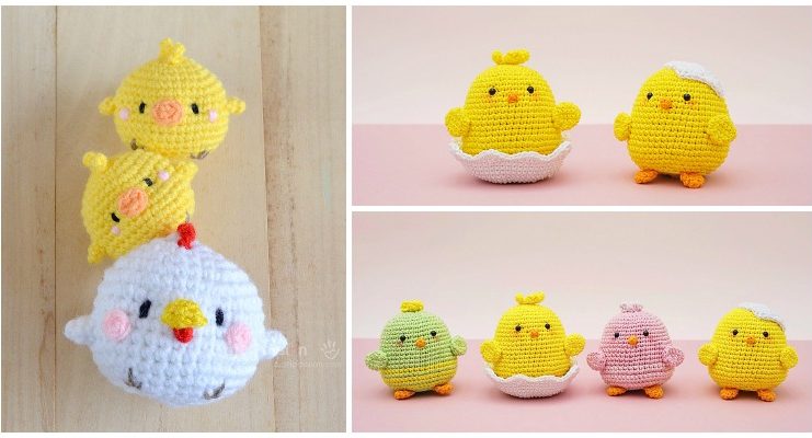Amigurumi Spring Chicks Crochet Free Pattern