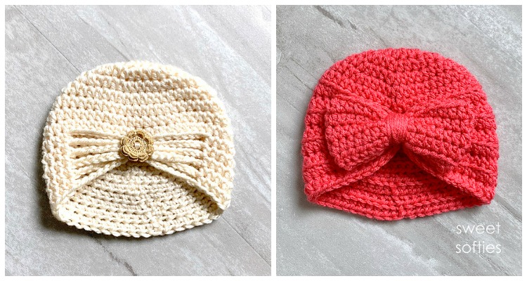 Baby Turban Hat Crochet Free Patterns Crochet & Tricot