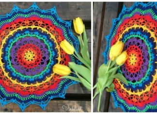 Dream Mandala Doily Crochet Free Pattern - Decorative #Doily; Free #Crochet; Patterns