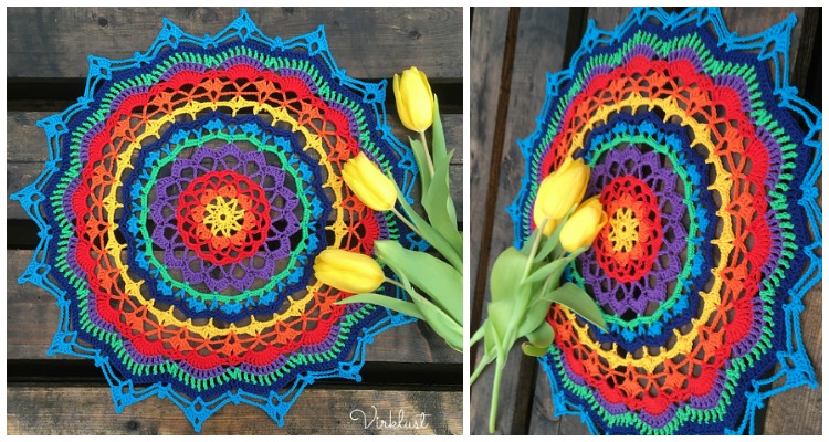 Dream Mandala Doily Crochet Free Pattern - Crochet & Knitting