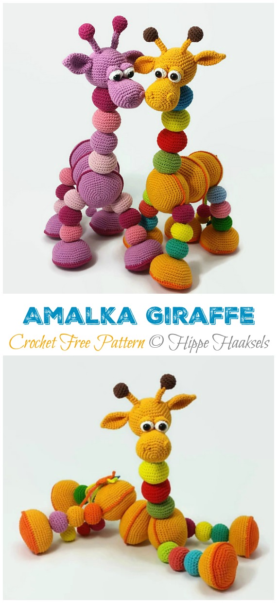 Amigurumi Amalka Giraffe Crochet Free Pattern - Crochet #Giraffe; #Amigurumi; Free Patterns