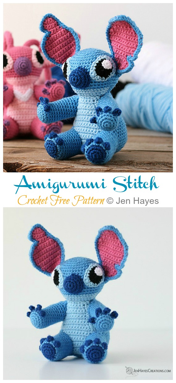 Amigurumi Stitch and Angel Crochet Free Patterns