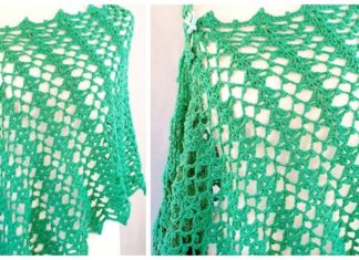 Atomic Spring Wrap Crochet Free Pattern - Women Lace #Shawl; Free #Crochet; Patterns