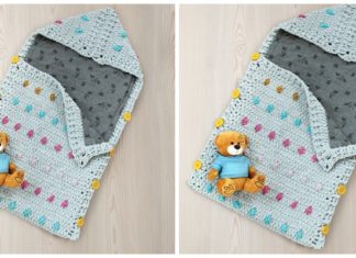 Candy Baby Sleeping Bag Crochet Free Pattern - Baby #Sleep; Bag Free #Crochet; Patterns