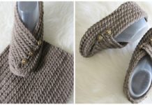 Magic Rectangle Slippers Crochet Free Pattern - #Crochet; Adult #Slippers; Free Patterns