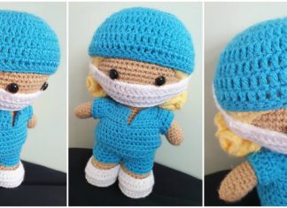 Amigurumi Doll with Mask Crochet Free Pattern- Crochet #Dolls; #Amigurumi; Free Patterns