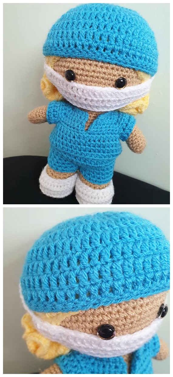 Amigurumi Doll with Mask Crochet Free Pattern- Crochet #Dolls; #Amigurumi; Free Patterns 