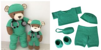 Amigurumi Thank You Teddy Bear Knitting Free Pattern - #Amigurumi; Doll Free #Knitting; Patterns