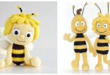 Amigurumi Bee Doll Crochet Free Patterns - Crochet #Dolls; #Amigurumi; Free Patterns