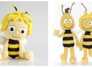 Amigurumi Bee Doll Crochet Free Patterns - Crochet #Dolls; #Amigurumi; Free Patterns