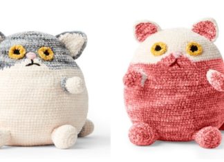 Amigurumi Fat Cat Crochet Free Pattern - Crochet Toy #Cat; #Amigurumi; Free Patterns