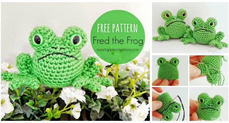 Amigurumi Frog Crochet Free Pattern - Crochet Garden Toys #Amigurumi; Free Pattern