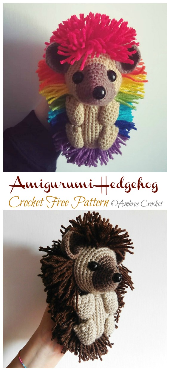 Amigurumi Hedgehog Crochet Free Pattern - #Amigurumi; #Hedgehog; Toy Softies Free Crochet Patterns