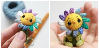 Amigurumi Little Flower Crochet Free Pattern- Crochet Plants #Amigurumi Free Patterns